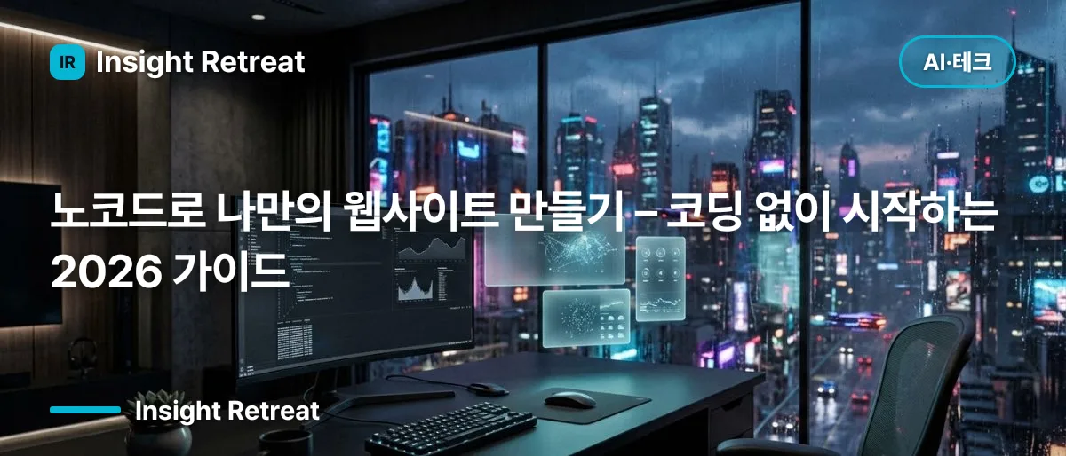 노코드로 나만의 웹사이트 만들기 – 코딩 없이 시작하는 2026 가이드