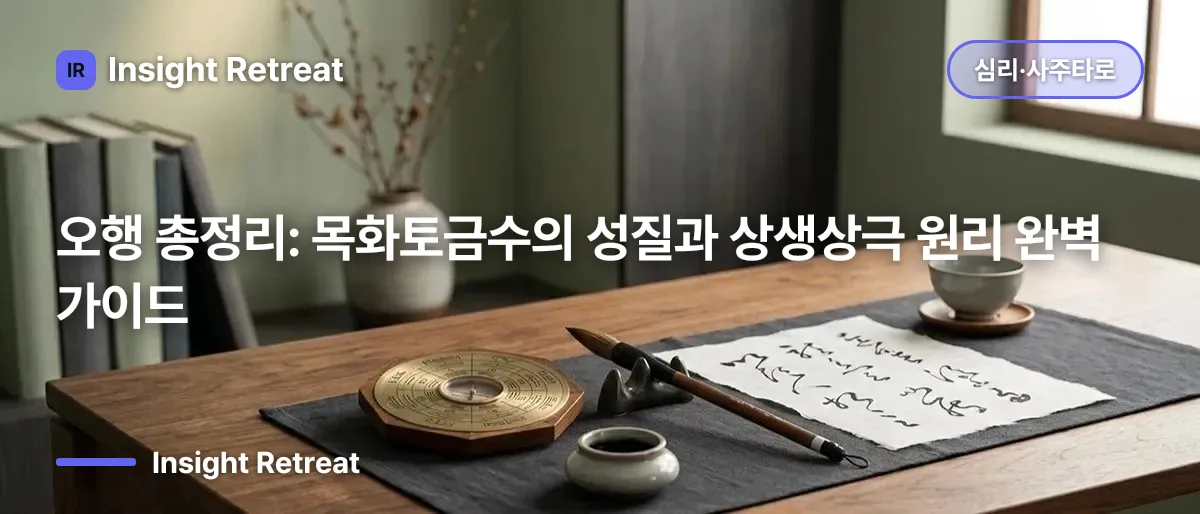오행(五行) 총정리: 목화토금수의 성질과 상생상극 원리 완벽 가이드