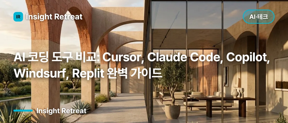 AI 코딩 도구 비교: Cursor, Claude Code, Copilot, Windsurf, Replit 완벽 가이드
