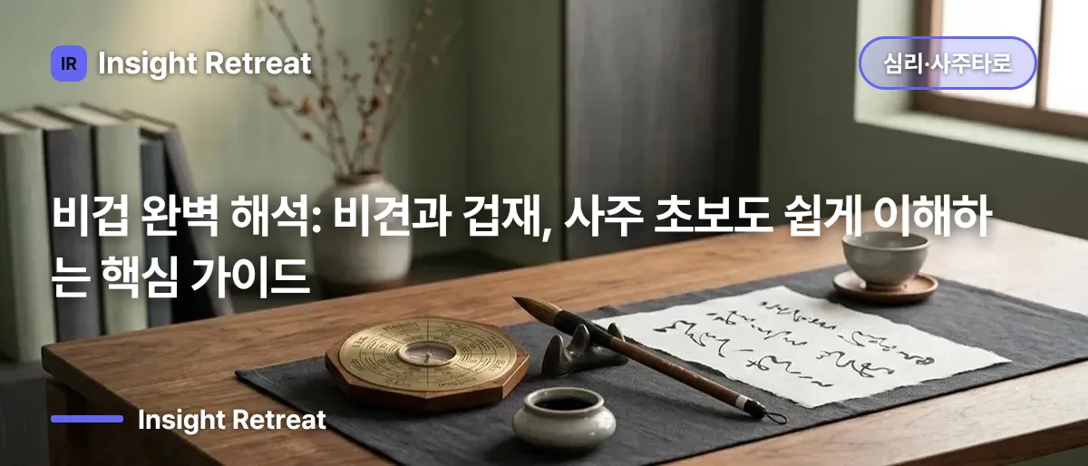 비겁(比劫) 완벽 해석: 비견과 겁재, 사주 초보도 쉽게 이해하는 핵심 가이드