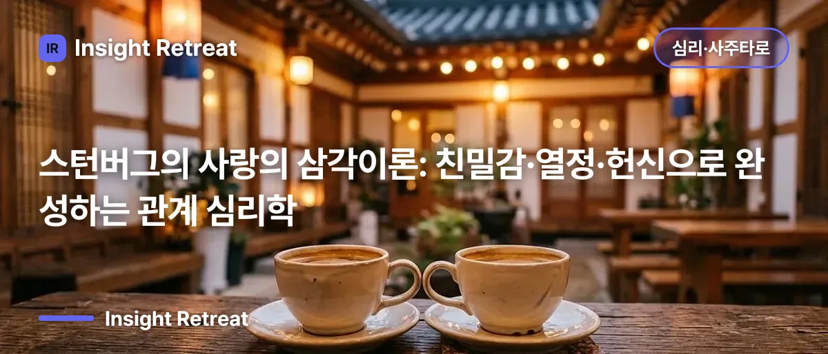 스턴버그의 사랑의 삼각이론: 친밀감·열정·헌신으로 완성하는 관계 심리학