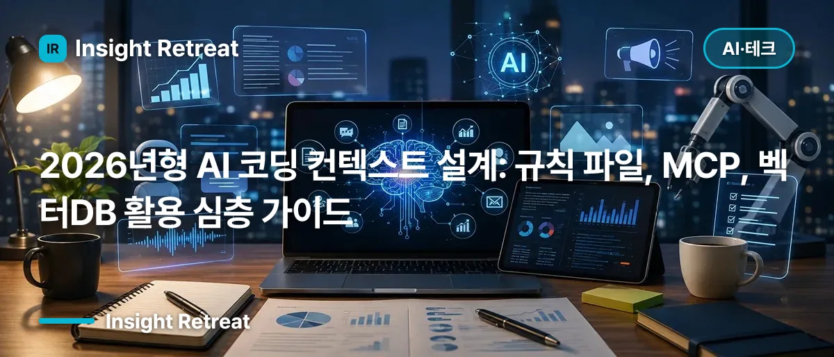 2026년형 AI 코딩 컨텍스트 설계: 규칙 파일, MCP, 벡터DB 활용 심층 가이드