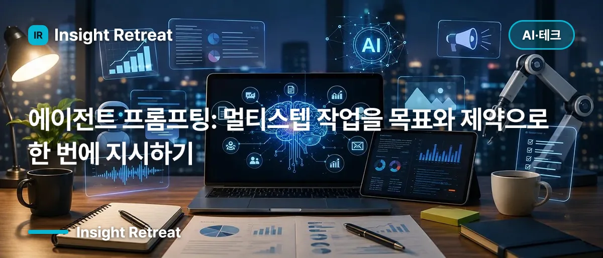 에이전트 프롬프팅: 멀티스텝 작업을 목표와 제약으로 한 번에 지시하기