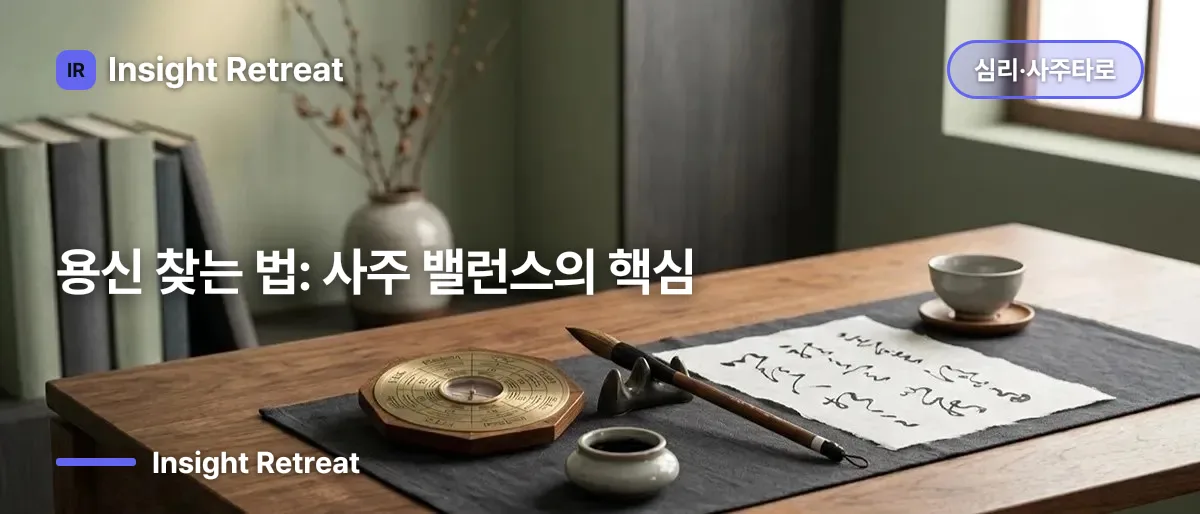 용신(用神) 찾는 법: 사주 밸런스의 핵심