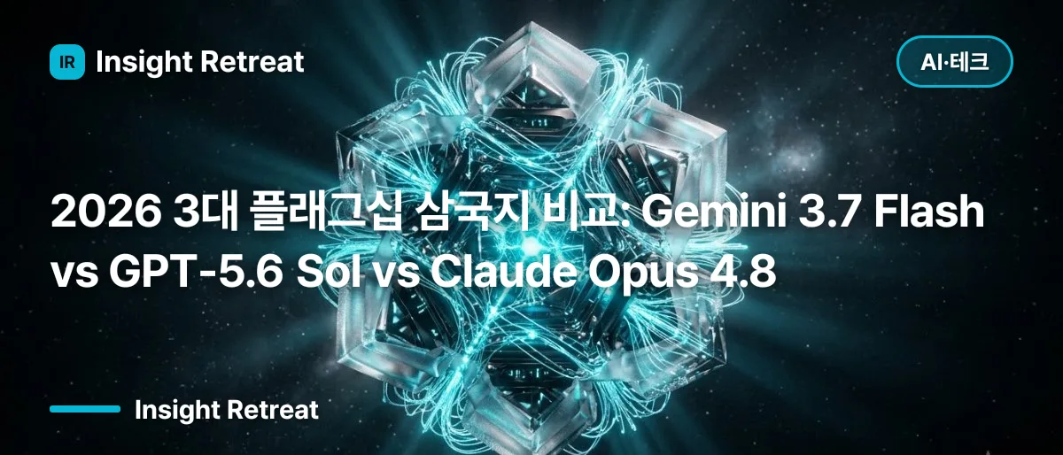 2026 3대 플래그십 삼국지 비교: Gemini 3.7 Flash vs GPT-5.6 Sol vs Claude Opus 4.8